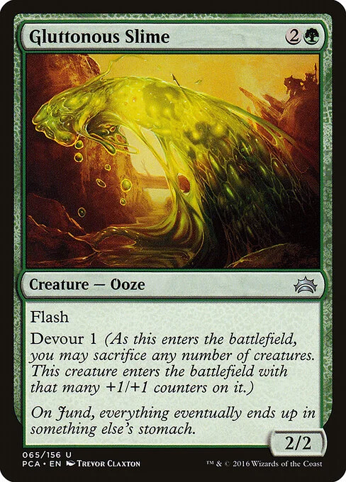 Gluttonous Slime, carta Magic di tipo Creature — Ooze illustrata da Trevor Claxton