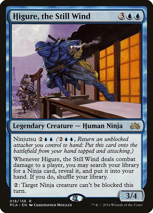 Higure, the Still Wind, carta Magic di tipo Legendary Creature — Human Ninja illustrata da Christopher Moeller