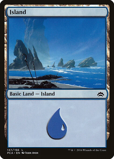 Island, carta Magic di tipo Basic Land — Island illustrata da John Avon