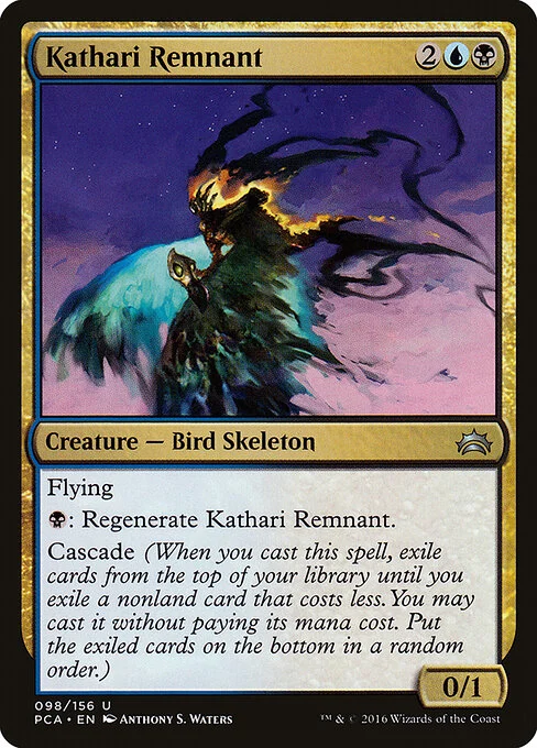 Kathari Remnant, carta Magic di tipo Creature — Bird Skeleton illustrata da Anthony S. Waters