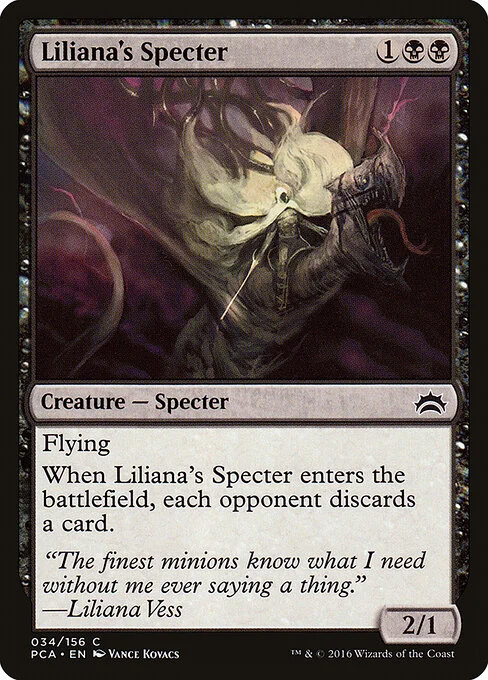 Liliana's Specter, carta Magic di tipo Creature — Specter illustrata da Vance Kovacs