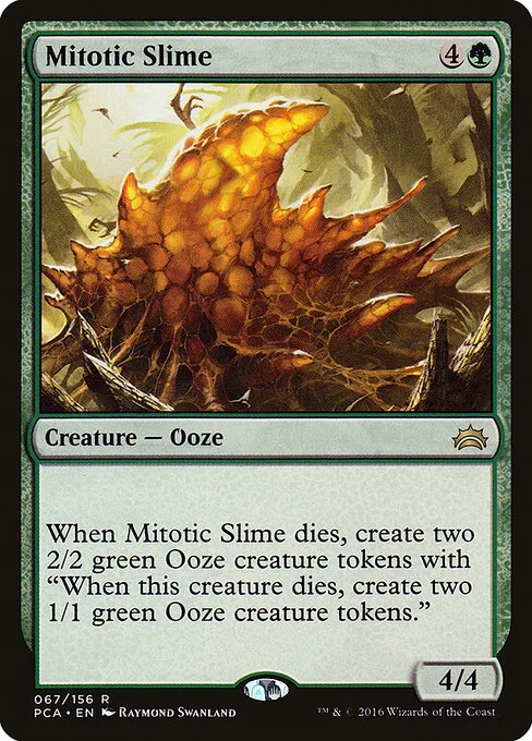 Mitotic Slime, carta Magic di tipo Creature — Ooze illustrata da Raymond Swanland