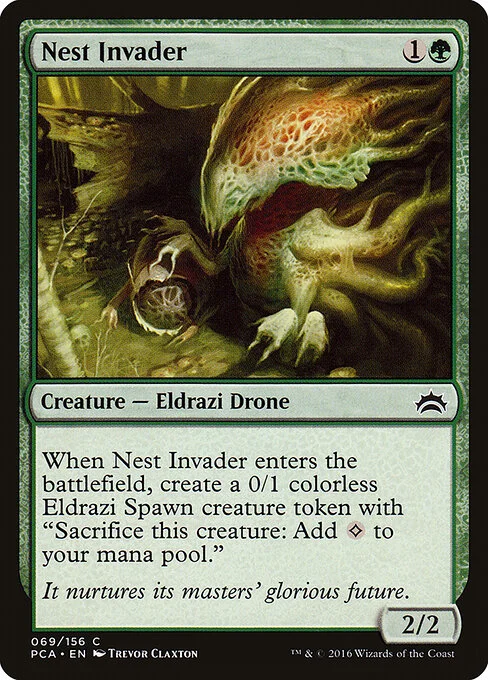 Nest Invader, carta Magic di tipo Creature — Eldrazi Drone illustrata da Trevor Claxton