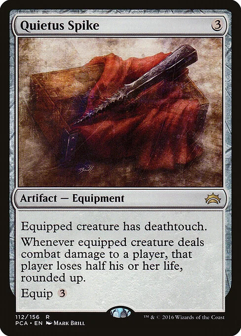 Quietus Spike, carta Magic di tipo Artifact — Equipment illustrata da Mark Brill