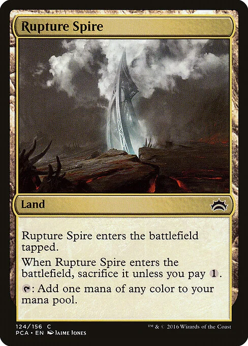 Rupture Spire, carta Magic di tipo Land illustrata da Jaime Jones
