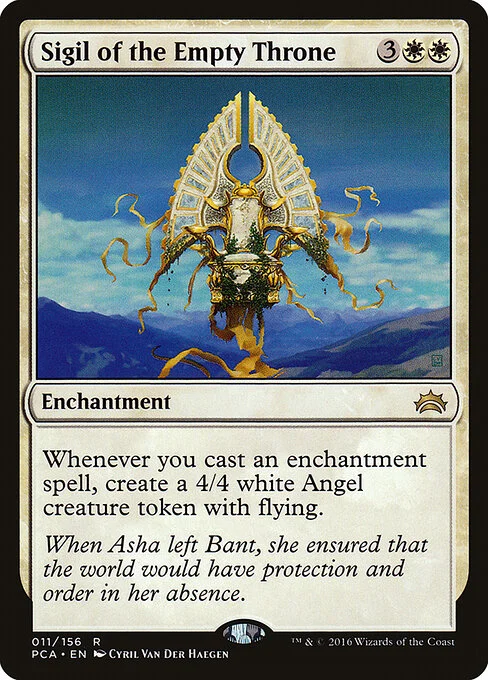 Sigil of the Empty Throne, carta Magic di tipo Enchantment illustrata da Cyril Van Der Haegen