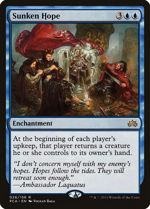 Sunken Hope, carta Magic di tipo Enchantment illustrata da Volkan Baǵa
