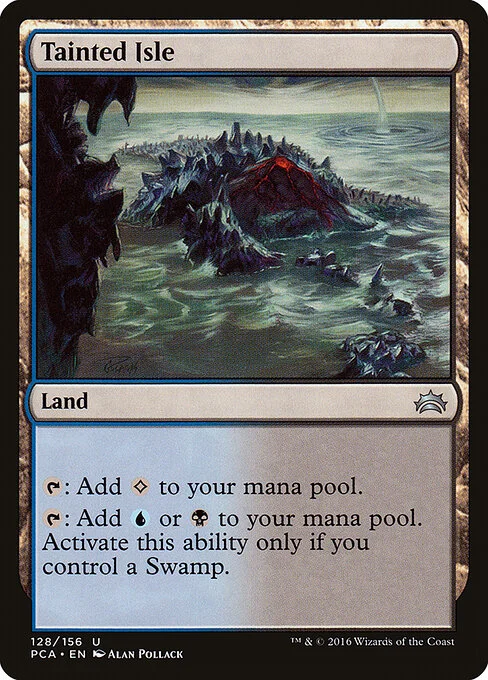 Tainted Isle, carta Magic di tipo Land illustrata da Alan Pollack