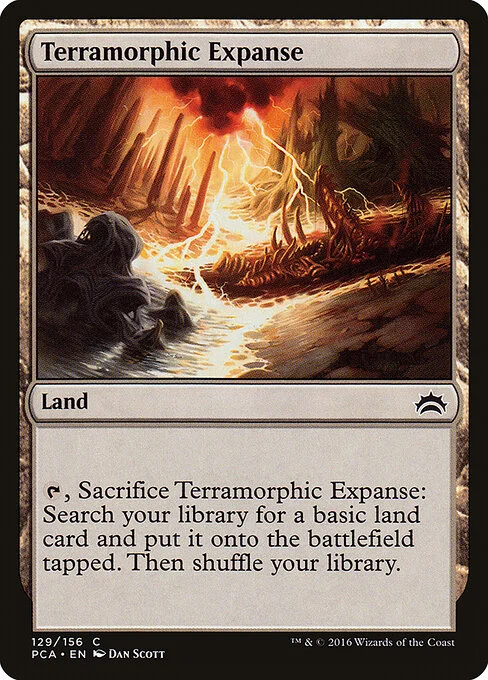 Terramorphic Expanse, carta Magic di tipo Land illustrata da Dan Murayama Scott