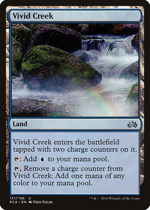 Vivid Creek, carta Magic di tipo Land illustrata da Fred Fields