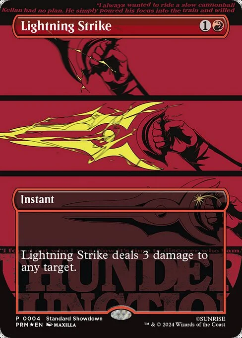 Lightning Strike, carta Magic di tipo Instant illustrata da Maxilla
