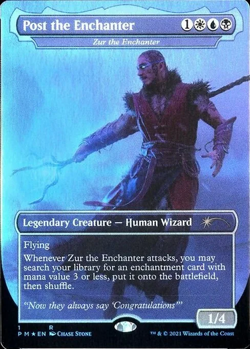 Zur the Enchanter, carta Magic di tipo Legendary Creature — Human Wizard illustrata da Chase Stone