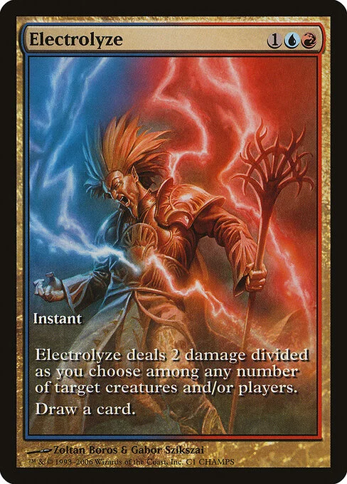 Electrolyze, carta Magic di tipo Instant illustrata da Zoltan Boros & Gabor Szikszai