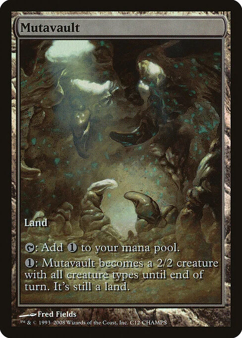 Mutavault, carta Magic di tipo Land illustrata da Fred Fields