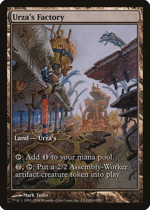 Urza's Factory, carta Magic di tipo Land — Urza's illustrata da Mark Tedin