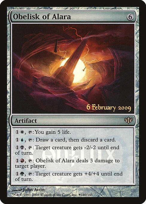 Obelisk of Alara, carta Magic di tipo Artifact illustrata da John Avon