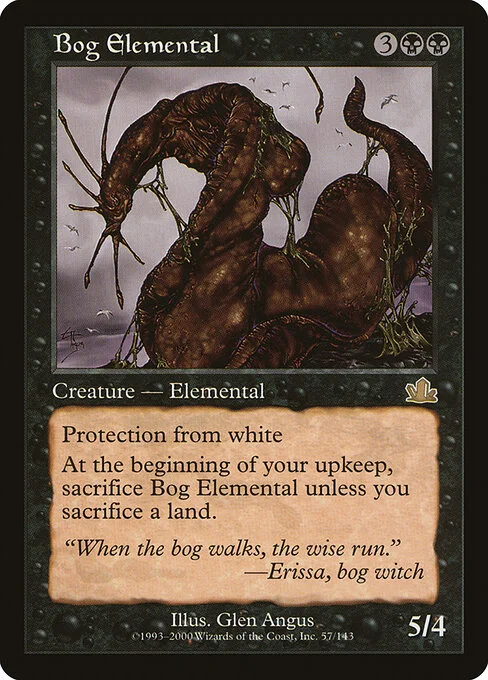 Bog Elemental, carta Magic di tipo Creature — Elemental illustrata da Glen Angus