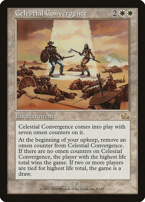 Celestial Convergence, carta Magic di tipo Enchantment illustrata da Ray Lago