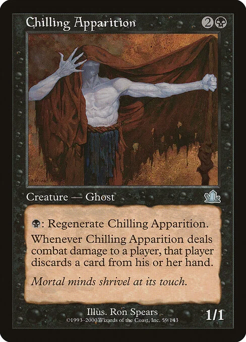Chilling Apparition, carta Magic di tipo Creature — Spirit illustrata da Ron Spears
