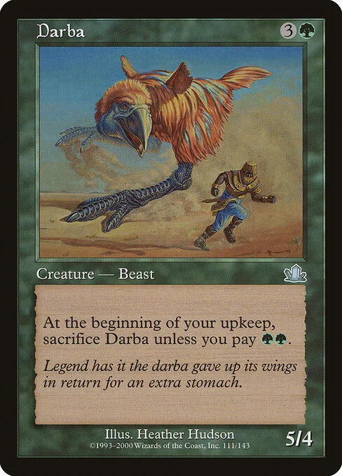 Darba, carta Magic di tipo Creature — Bird Beast illustrata da Heather Hudson