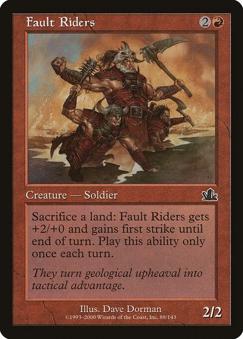 Fault Riders, carta Magic di tipo Creature — Human Soldier illustrata da Dave Dorman