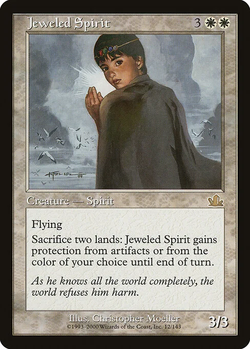Jeweled Spirit, carta Magic di tipo Creature — Spirit illustrata da Christopher Moeller