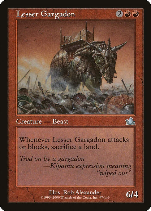 Lesser Gargadon, carta Magic di tipo Creature — Beast illustrata da Rob Alexander