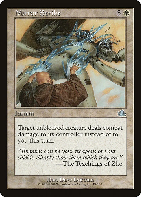 Mirror Strike, carta Magic di tipo Instant illustrata da Dave Dorman