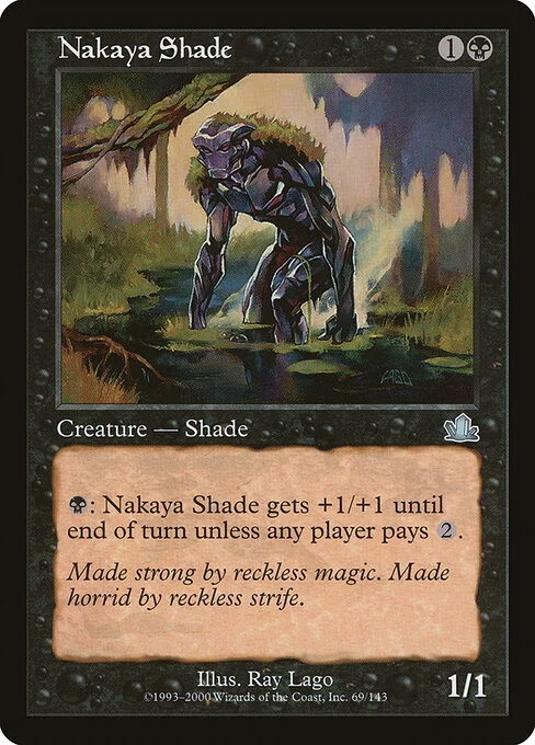 Nakaya Shade, carta Magic di tipo Creature — Shade illustrata da Ray Lago