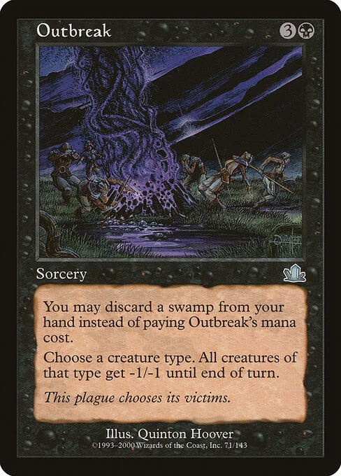 Outbreak, carta Magic di tipo Sorcery illustrata da Quinton Hoover