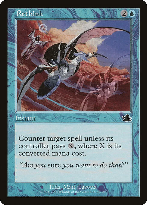 Rethink, carta Magic di tipo Instant illustrata da Matt Cavotta