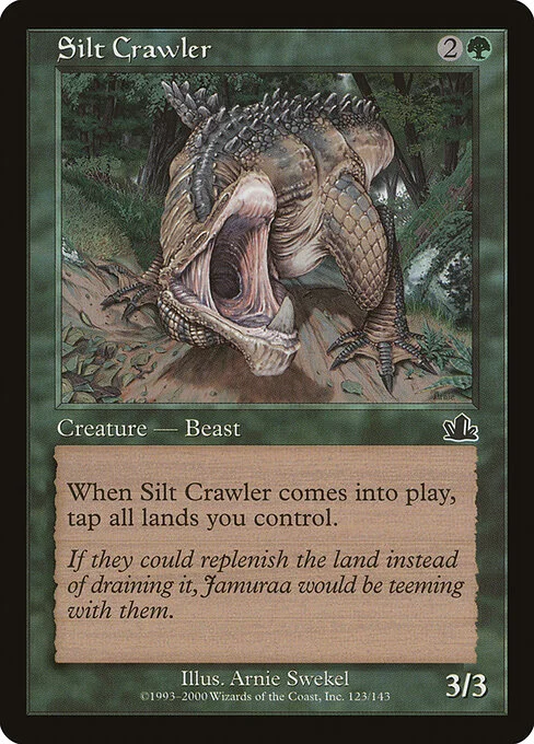 Silt Crawler, carta Magic di tipo Creature — Beast illustrata da Arnie Swekel