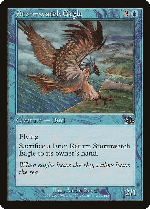 Stormwatch Eagle, carta Magic di tipo Creature — Bird illustrata da Aaron Boyd