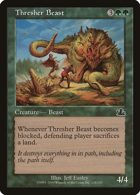 Thresher Beast, carta Magic di tipo Creature — Beast illustrata da Jeff Easley
