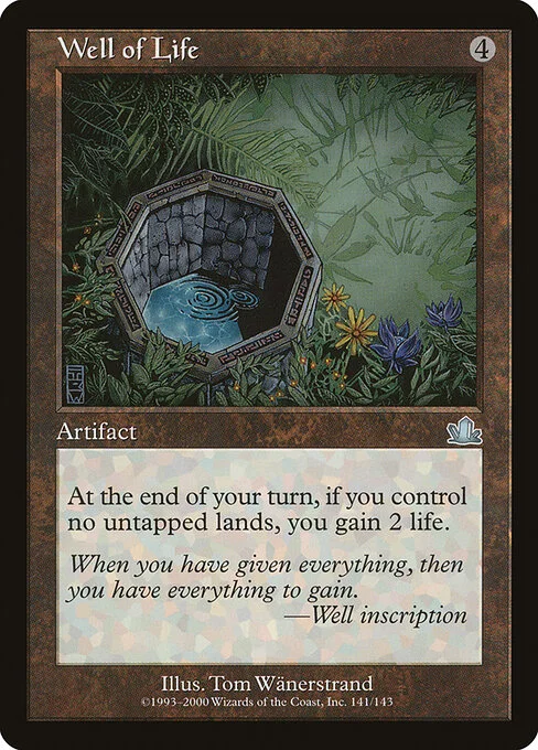 Well of Life, carta Magic di tipo Artifact illustrata da Tom Wänerstrand