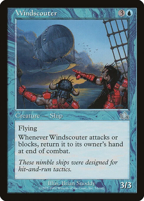 Windscouter, carta Magic di tipo Creature — Human Scout illustrata da Brian Snõddy