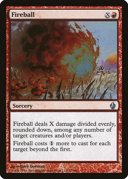 Fireball, carta Magic di tipo Sorcery illustrata da Dave Dorman