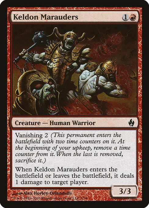 Keldon Marauders, carta Magic di tipo Creature — Human Warrior illustrata da Alex Horley-Orlandelli