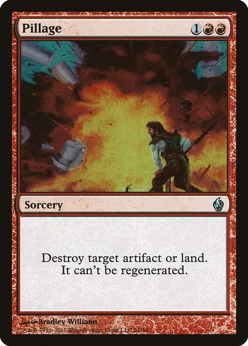 Pillage, carta Magic di tipo Sorcery illustrata da Bradley Williams