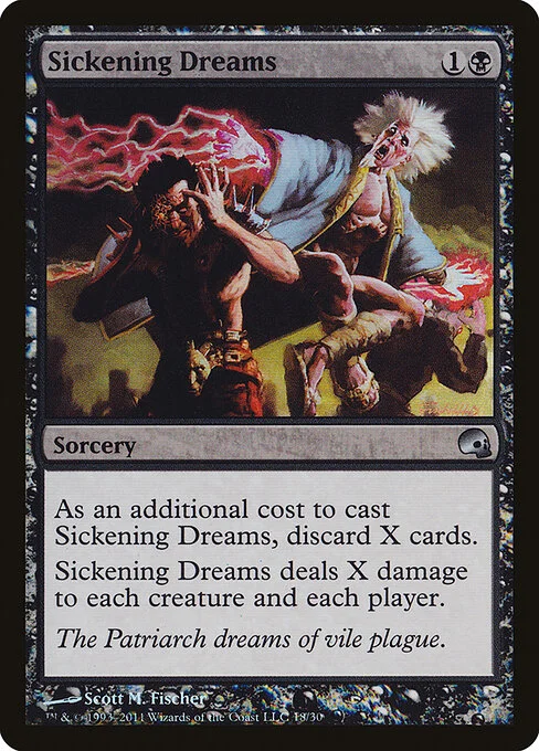 Sickening Dreams, carta Magic di tipo Sorcery illustrata da Scott M. Fischer