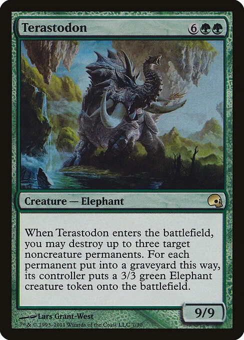 Terastodon, carta Magic di tipo Creature — Elephant illustrata da Lars Grant-West