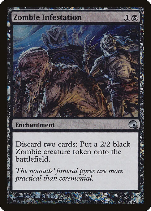 Zombie Infestation, carta Magic di tipo Enchantment illustrata da Thomas M. Baxa