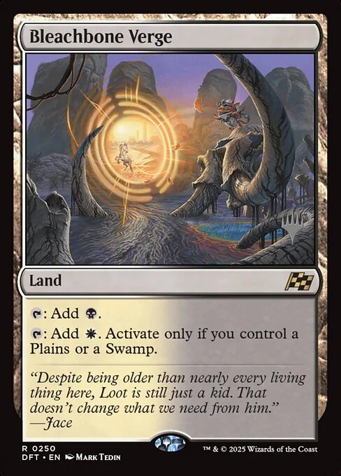 Bleachbone Verge, carta Magic di tipo Land illustrata da Mark Tedin