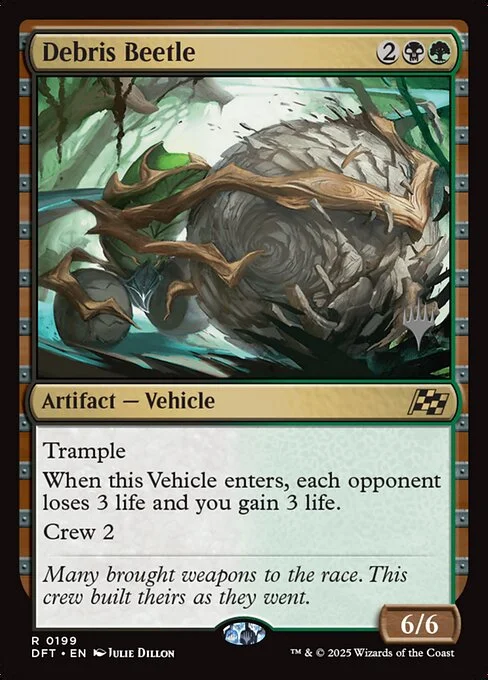 Debris Beetle, carta Magic di tipo Artifact — Vehicle illustrata da Julie Dillon