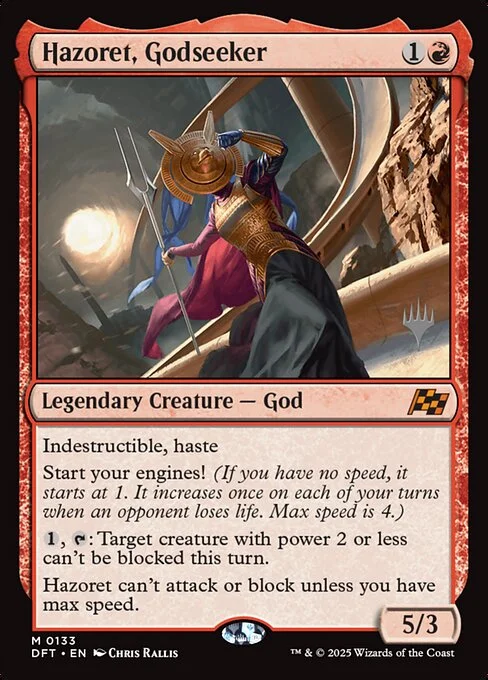 Hazoret, Godseeker, carta Magic di tipo Legendary Creature — God illustrata da Chris Rallis