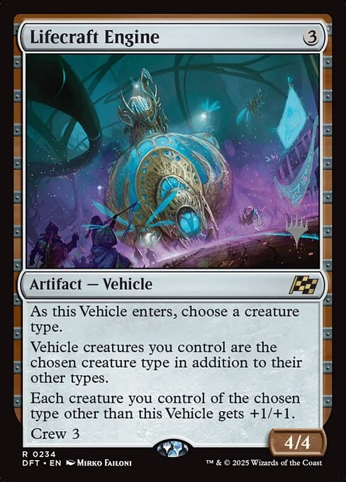 Lifecraft Engine, carta Magic di tipo Artifact — Vehicle illustrata da Mirko Failoni