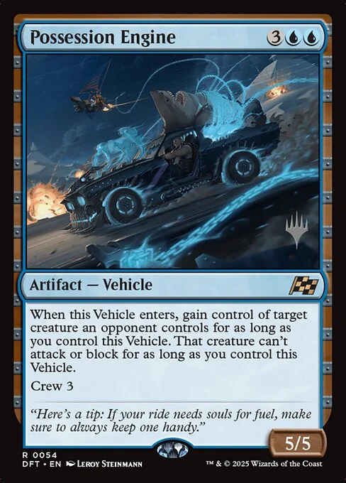 Possession Engine, carta Magic di tipo Artifact — Vehicle illustrata da Leroy Steinmann