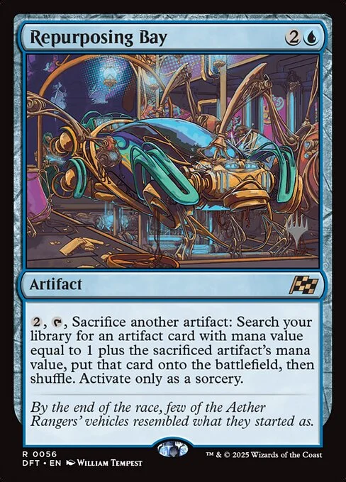Repurposing Bay, carta Magic di tipo Artifact illustrata da William Tempest