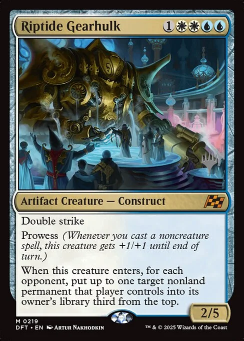Riptide Gearhulk, carta Magic di tipo Artifact Creature — Construct illustrata da Artur Nakhodkin
