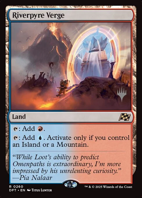 Riverpyre Verge, carta Magic di tipo Land illustrata da Titus Lunter